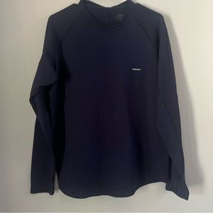 PATAGONIA Men's Navy Blue Performance Baselayer Capilene Long Sleeve Shirt XL